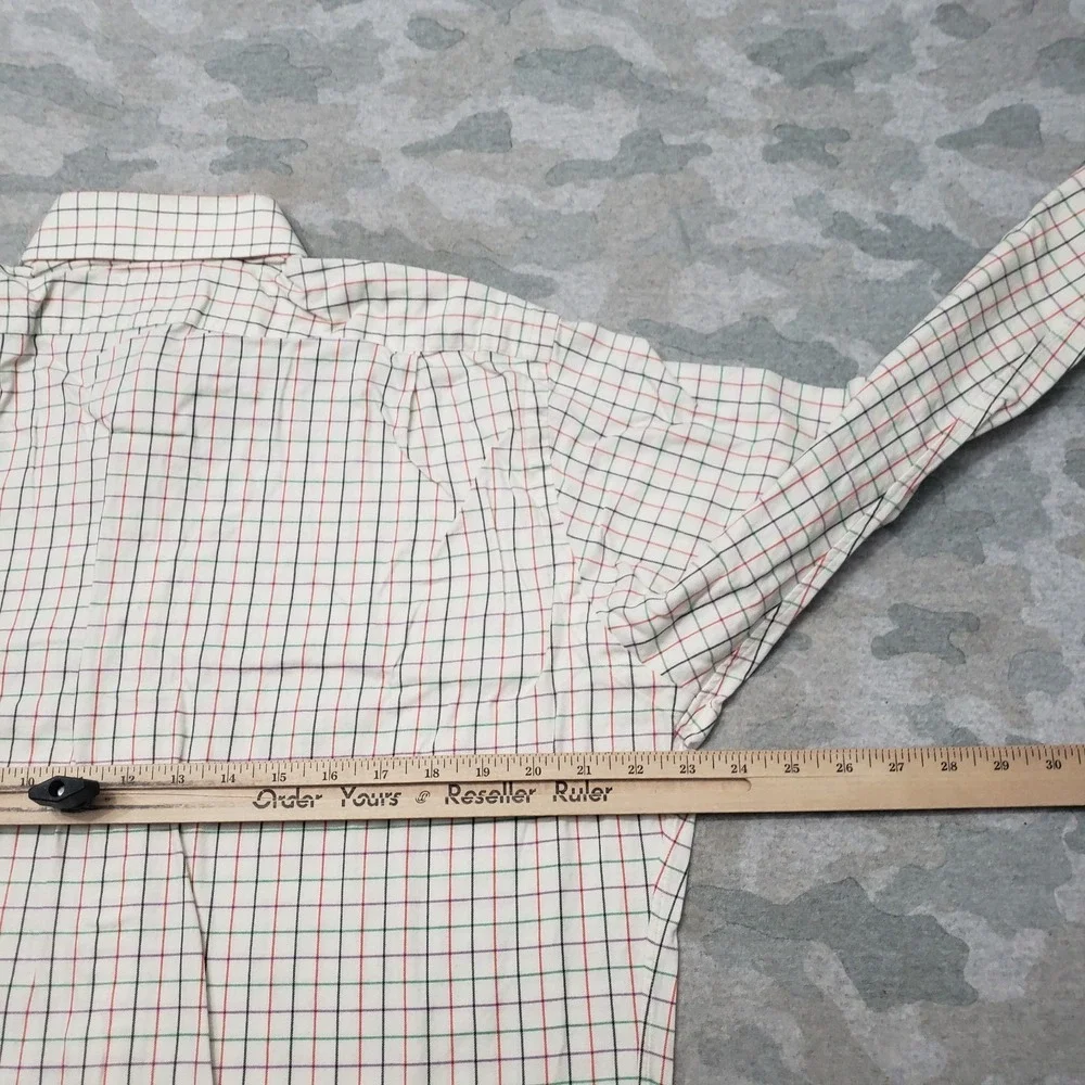 Polo Ralph Lauren Shirt Mens Large Beige Regent Classic Fit Long Sleeve Button